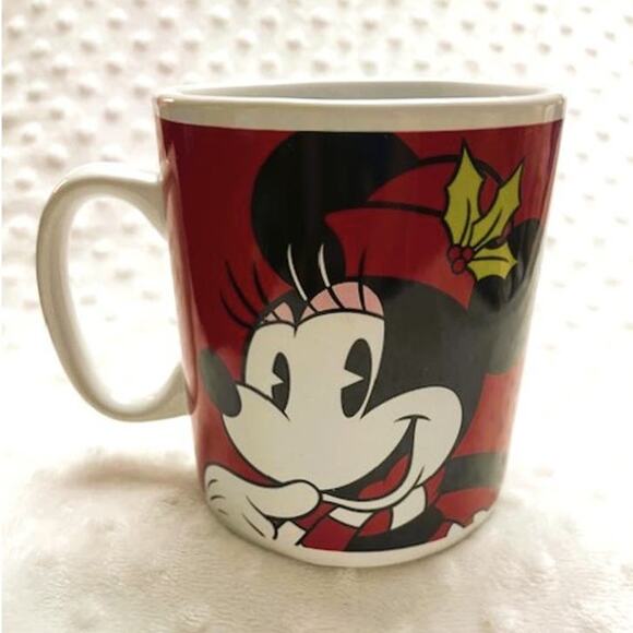 Vintage Disney Minnie Mouse Holiday 28oz Jumbo Ceramic Mug-VERY GOOD - Picture 1 of 6